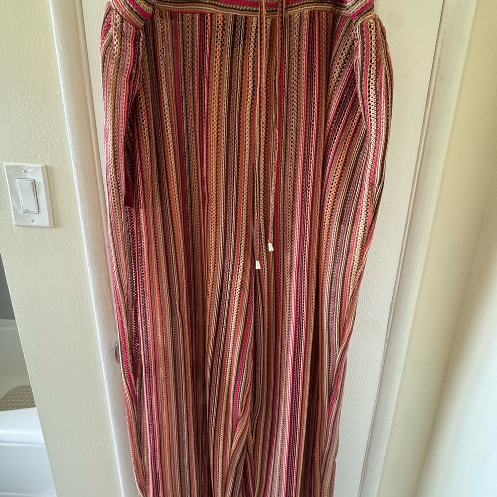 Parker Multicolor Striped Pants Swimsuit Coverup